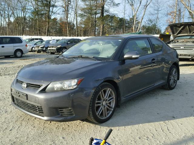 JTKJF5C76B3006954 - 2011 TOYOTA SCION TC GRAY photo 2