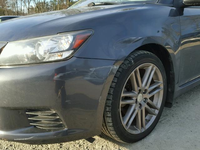 JTKJF5C76B3006954 - 2011 TOYOTA SCION TC GRAY photo 9