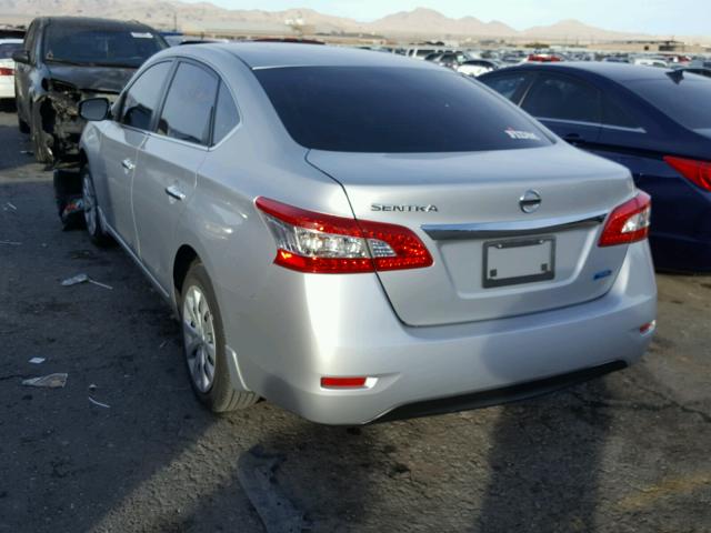 3N1AB7APXEL679307 - 2014 NISSAN SENTRA S GRAY photo 3