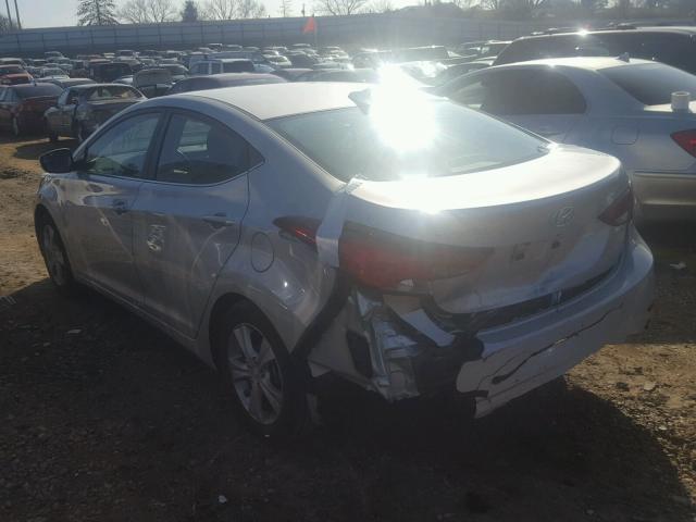 5NPDH4AEXGH762471 - 2016 HYUNDAI ELANTRA SE SILVER photo 3