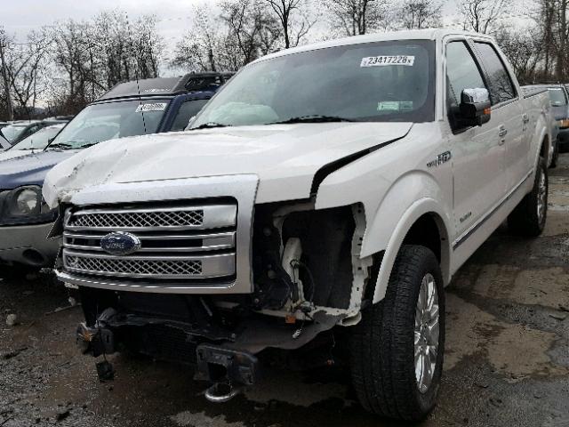 1FTFW1ET2DFC91685 - 2013 FORD F150 SUPER WHITE photo 2