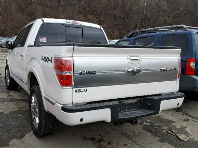 1FTFW1ET2DFC91685 - 2013 FORD F150 SUPER WHITE photo 3