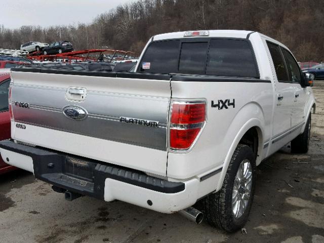 1FTFW1ET2DFC91685 - 2013 FORD F150 SUPER WHITE photo 4