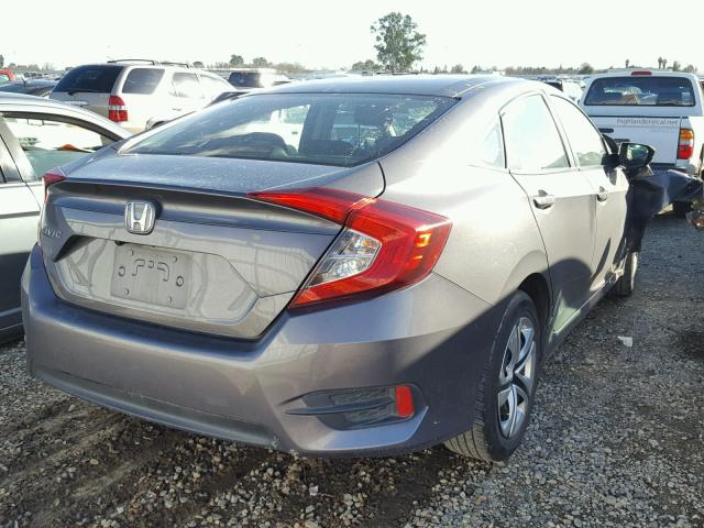 19XFC2F52GE210715 - 2016 HONDA CIVIC LX GRAY photo 4