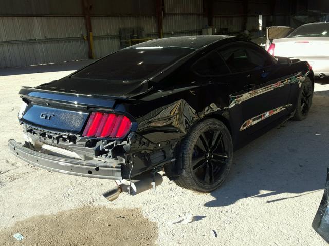 1FA6P8CF2F5322077 - 2015 FORD MUSTANG GT BLACK photo 4