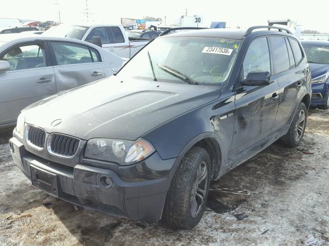 WBXPA93455WD17121 - 2005 BMW X3 3.0I BLACK photo 2