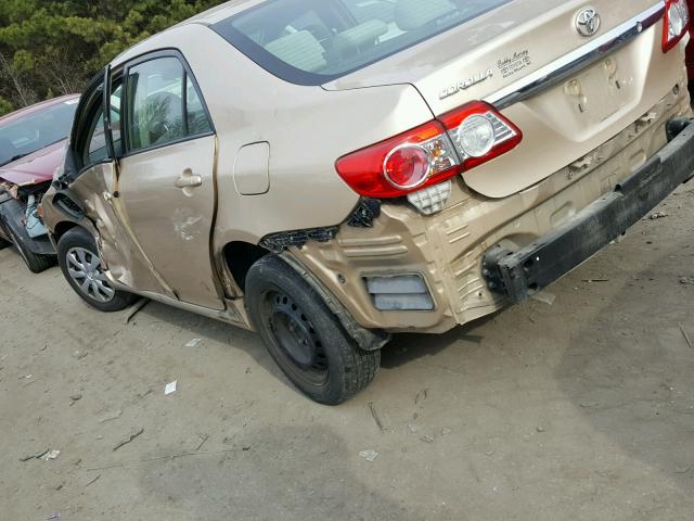 2T1BU4EE3BC753636 - 2011 TOYOTA COROLLA BA GOLD photo 10