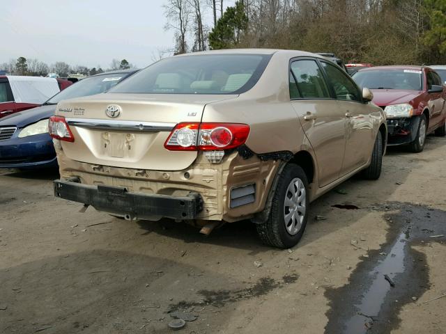 2T1BU4EE3BC753636 - 2011 TOYOTA COROLLA BA GOLD photo 4