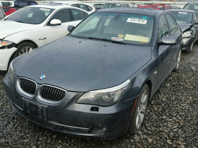 WBANV93538CZ68233 - 2008 BMW 535 XI GRAY photo 2