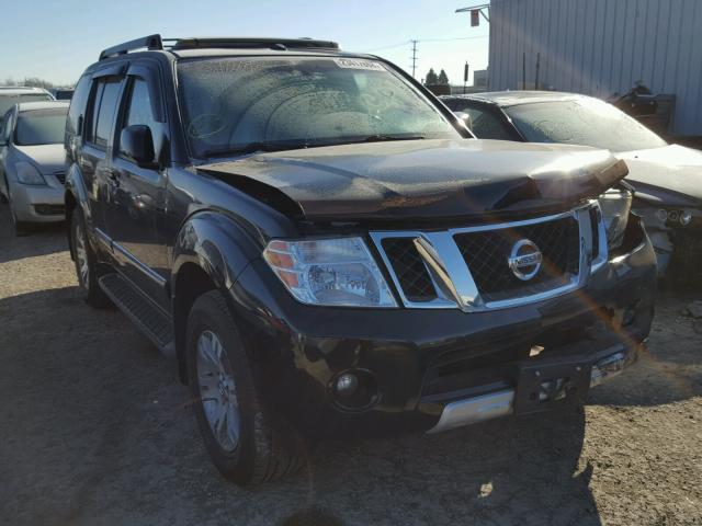 5N1AR18B18C626247 - 2008 NISSAN PATHFINDER BLACK photo 1