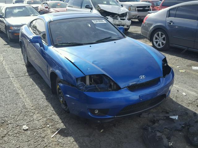 KMHHN65F05U186445 - 2005 HYUNDAI TIBURON GT BLUE photo 1