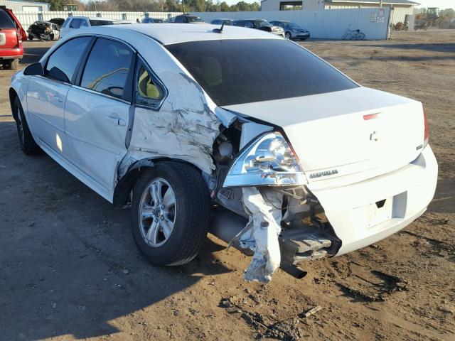 2G1WA5E30C1222949 - 2012 CHEVROLET IMPALA LS WHITE photo 3