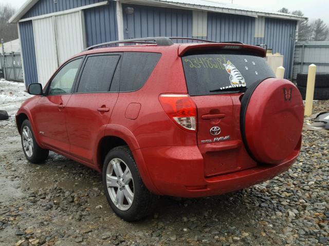 JTMBD32V075104332 - 2007 TOYOTA RAV4 SPORT RED photo 3