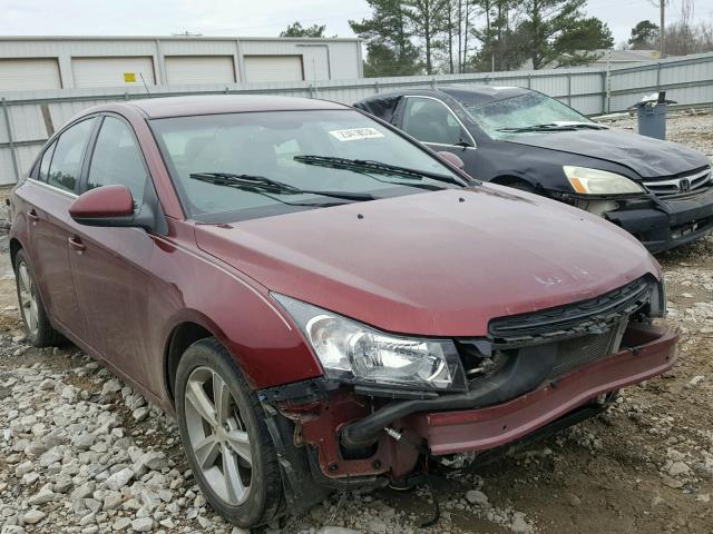 1G1PE5SB0F7221408 - 2015 CHEVROLET CRUZE LT BURGUNDY photo 1