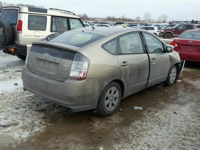 JTDKB20U553067183 - 2005 TOYOTA PRIUS TAN photo 4