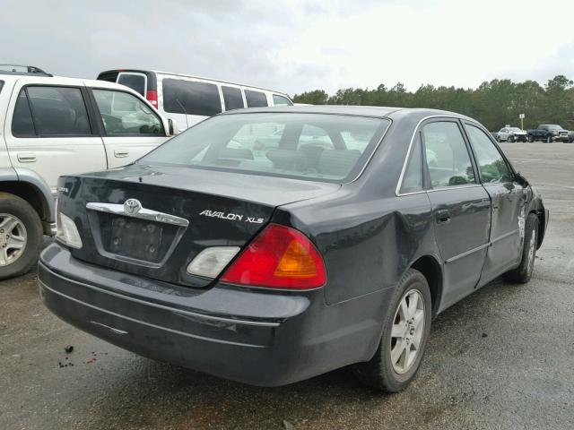 4T1BF28B22U207831 - 2002 TOYOTA AVALON XL BLACK photo 4