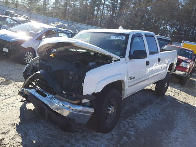 1GCHK23D27F135320 - 2007 CHEVROLET SILVERADO WHITE photo 2