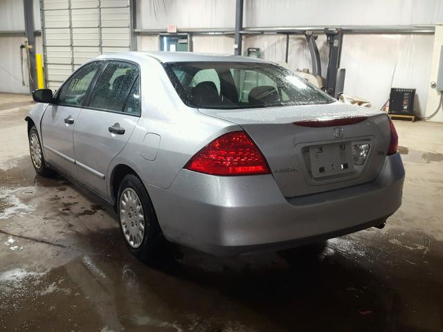 1HGCM56127A124078 - 2007 HONDA ACCORD VAL SILVER photo 3