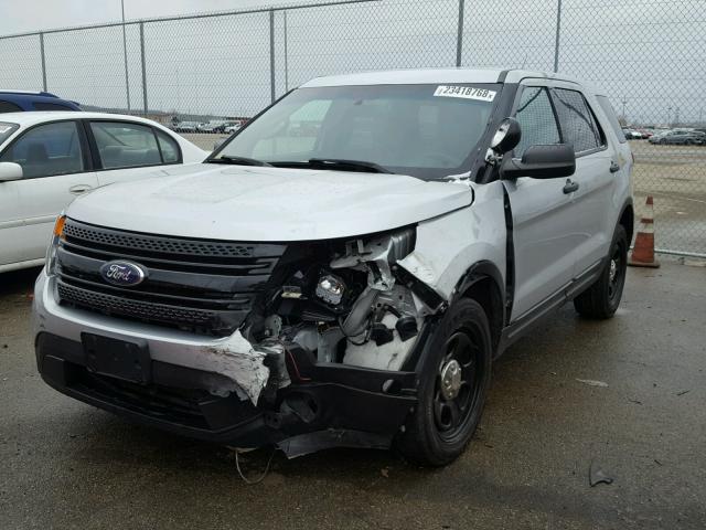 1FM5K8AR7EGA92827 - 2014 FORD EXPLORER P SILVER photo 2