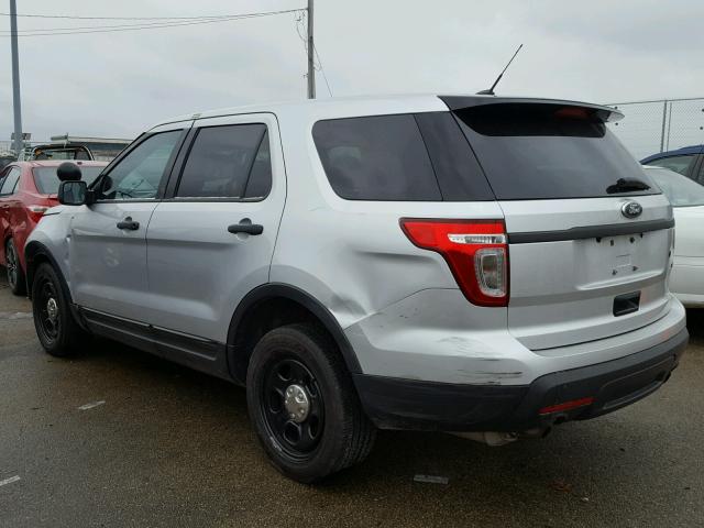 1FM5K8AR7EGA92827 - 2014 FORD EXPLORER P SILVER photo 3