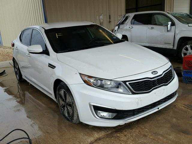 KNAGM4AD6C5012198 - 2012 KIA OPTIMA HYB WHITE photo 1