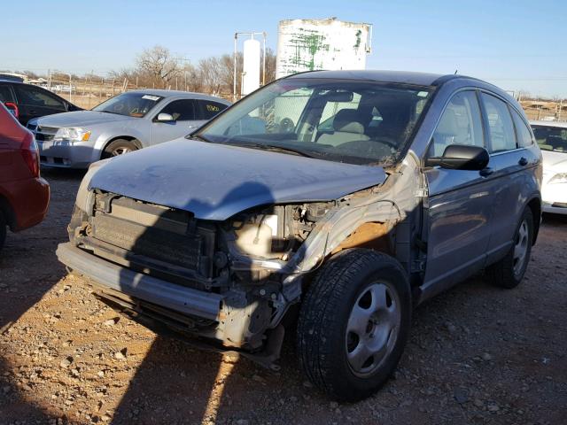 JHLRE48388C051628 - 2008 HONDA CR-V LX BLUE photo 2