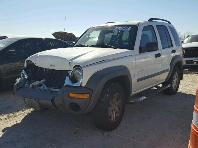 1J4GK48K42W131271 - 2002 JEEP LIBERTY SP WHITE photo 2