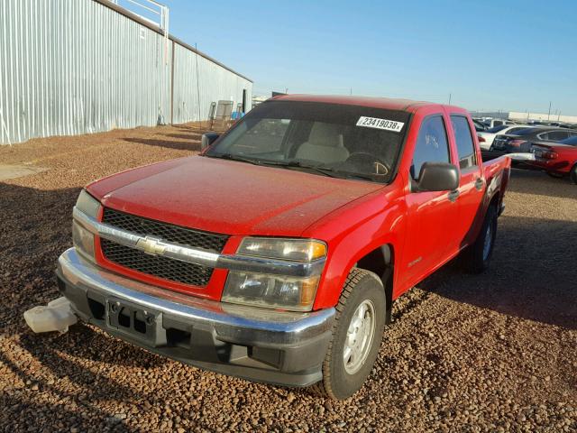 1GCCS138748222394 - 2004 CHEVROLET COLORADO RED photo 2