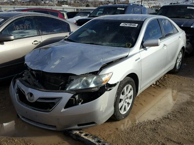 4T1BB46K18U039196 - 2008 TOYOTA CAMRY HYBR GRAY photo 2