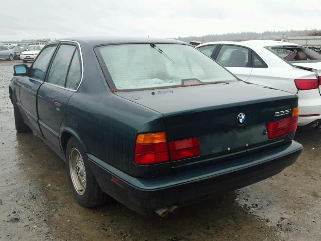 WBAHD1318NBF12991 - 1992 BMW 535 I GREEN photo 3