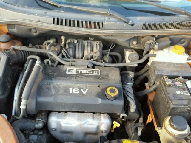 KL1TD666X8B073027 - 2008 CHEVROLET AVEO BASE Turuncu fotoğraf 7