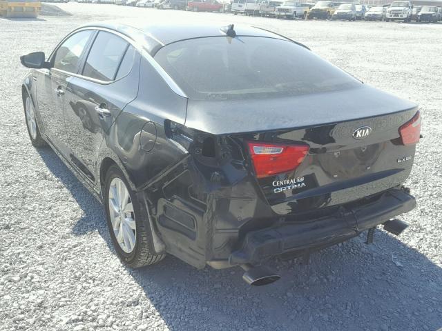 5XXGN4A7XFG391507 - 2015 KIA OPTIMA EX BLACK photo 3