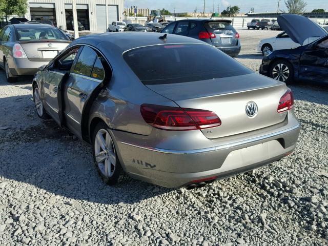 WVWBN7AN4FE821319 - 2015 VOLKSWAGEN CC SPORT GRAY photo 3