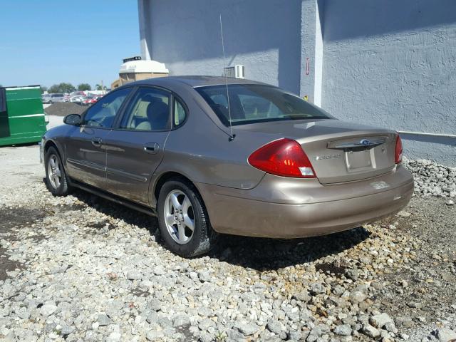 1FAFP55243A179435 - 2003 FORD TAURUS SES TAN photo 3