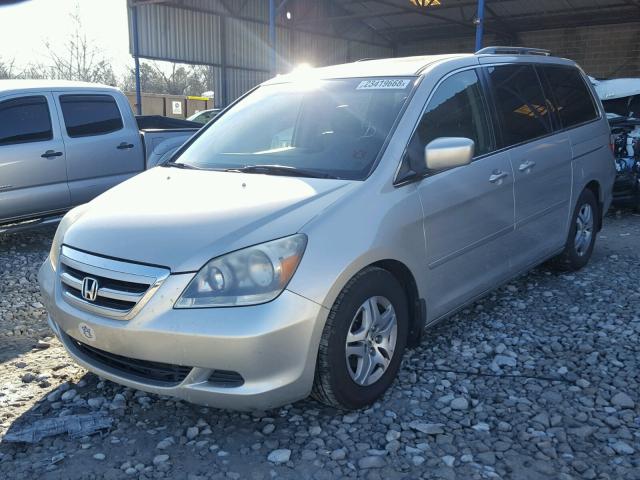 5FNRL38795B046856 - 2005 HONDA ODYSSEY EX SILVER photo 2