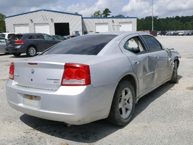 2B3CA3CV8AH311919 - 2010 DODGE CHARGER SX SILVER photo 4