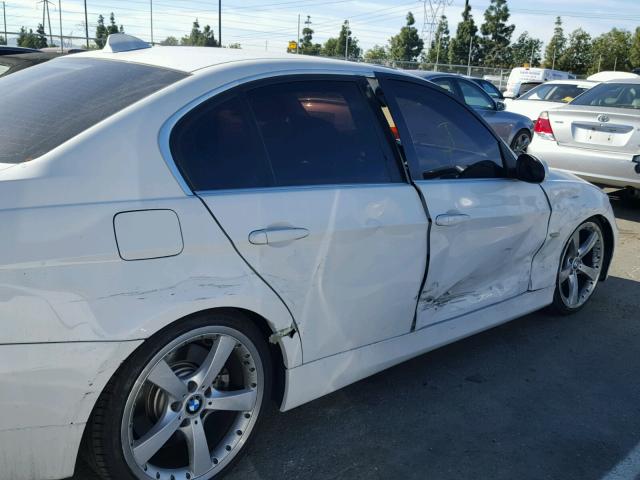 WBAVB73598KY62971 - 2008 BMW 335 I WHITE photo 9