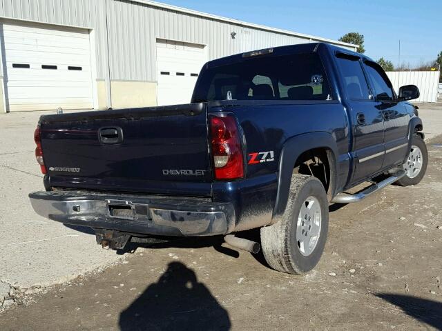 2GCEK13T251141661 - 2005 CHEVROLET SILVERADO BLUE photo 4