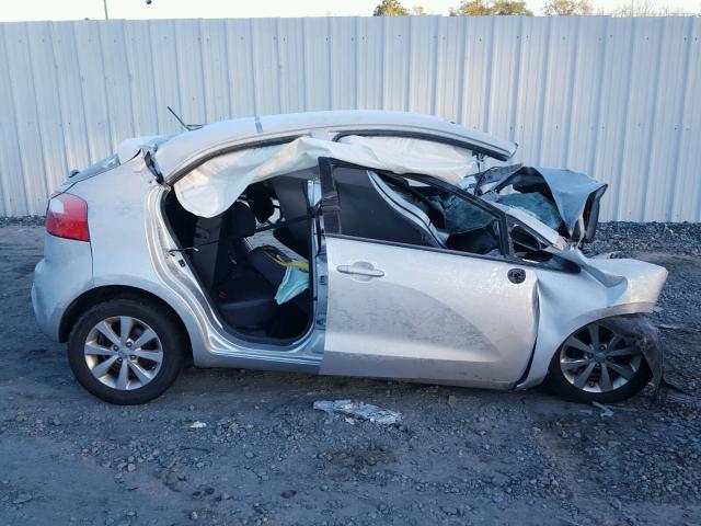 KNADN5A35D6297033 - 2013 KIA RIO EX SILVER photo 9