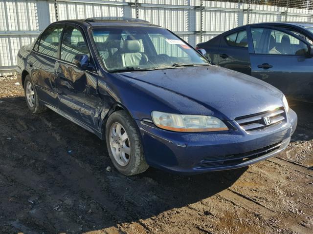 1HGCG56602A141716 - 2002 HONDA ACCORD EX BLUE photo 1