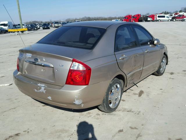 KNAFE121145057949 - 2004 KIA NEW SPECTR BEIGE photo 4