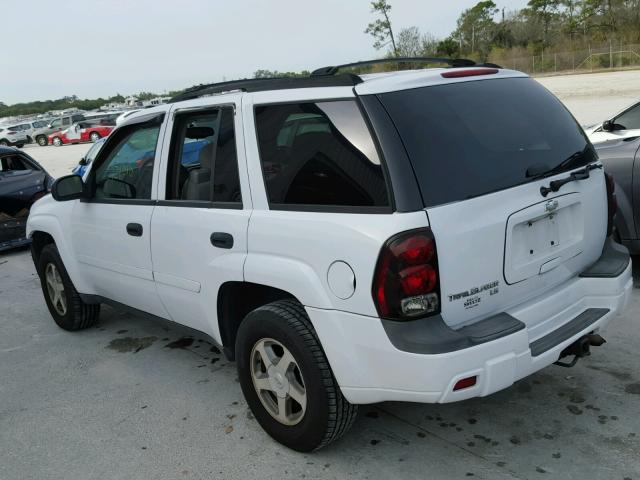 1GNDS13S062171091 - 2006 CHEVROLET TRAILBLAZE WHITE photo 3