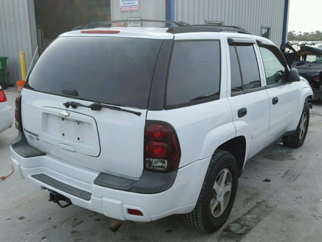 1GNDS13S062171091 - 2006 CHEVROLET TRAILBLAZE WHITE photo 4