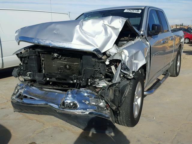 1D7RB1GT5BS564926 - 2011 DODGE RAM 1500 SILVER photo 2