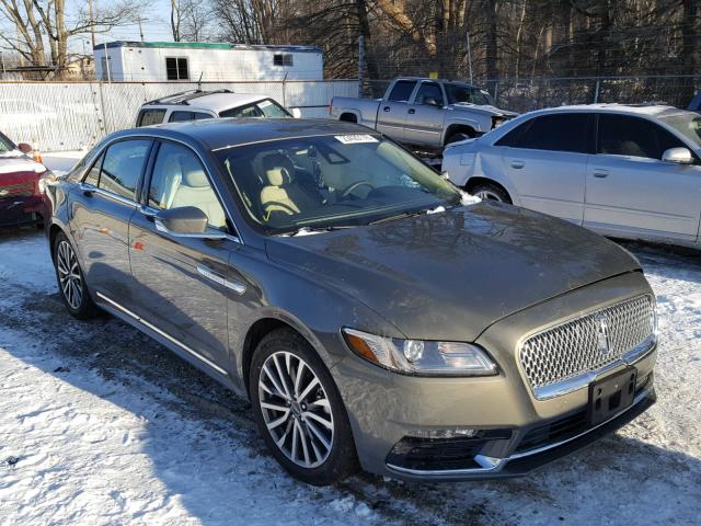 1LN6L9TP0H5628987 - 2017 LINCOLN CONTINENTA GRAY photo 1