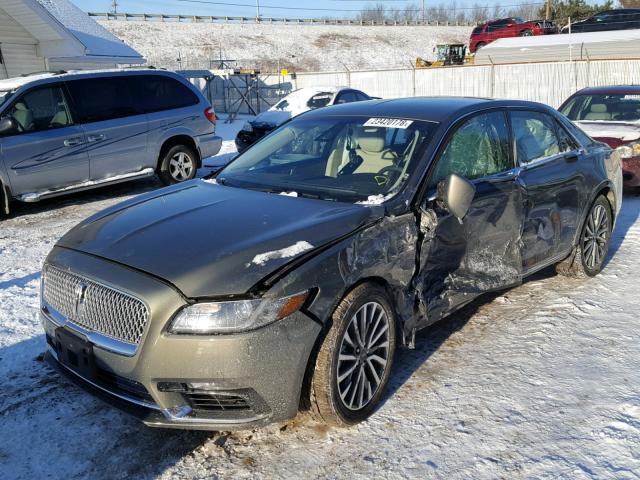 1LN6L9TP0H5628987 - 2017 LINCOLN CONTINENTA GRAY photo 2