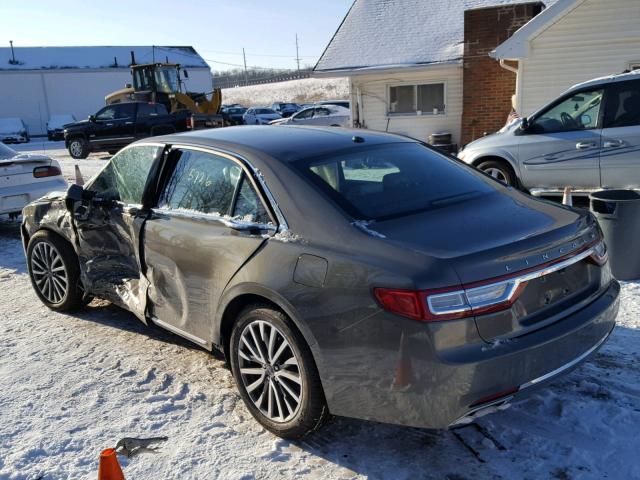 1LN6L9TP0H5628987 - 2017 LINCOLN CONTINENTA GRAY photo 3