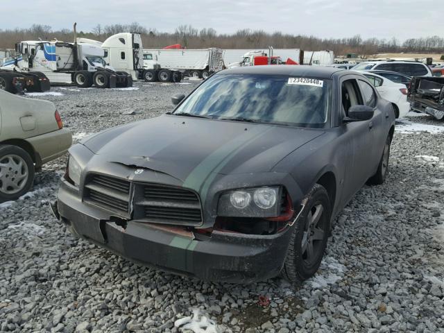 2B3KA43G68H331468 - 2008 DODGE CHARGER BLACK photo 2