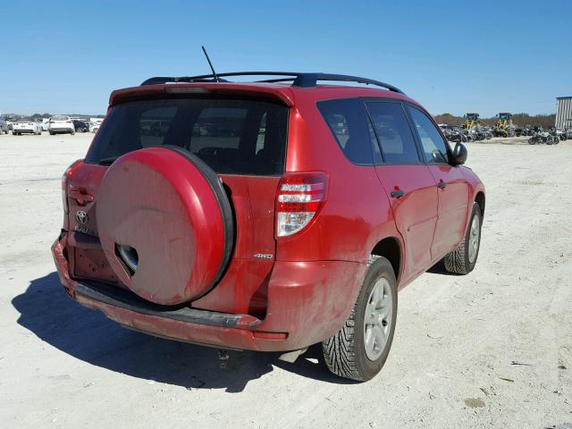 2T3BF4DV8BW085642 - 2011 TOYOTA RAV4 RED photo 4