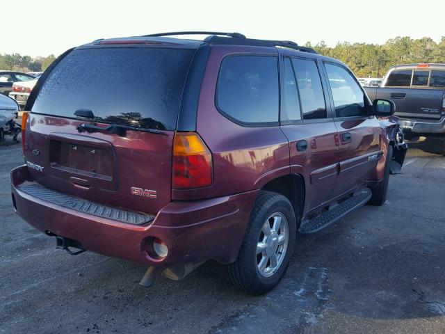 1GKDS13S542224488 - 2004 GMC ENVOY MAROON photo 4